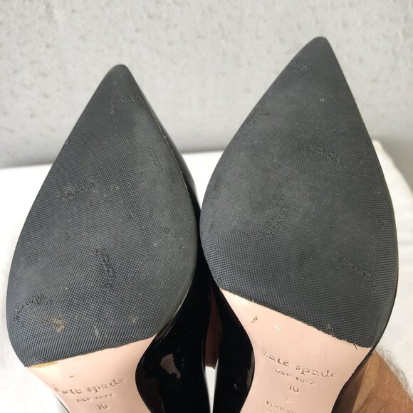 Kate Spade Shoes Womens Size 10 Patent Leather Stiletto Pumps Made in Italy - Picture 7 of 16